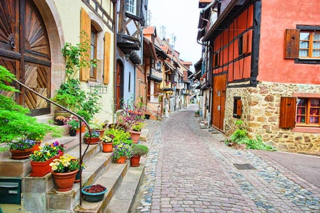 Eguisheim im Elsass/Frankreich